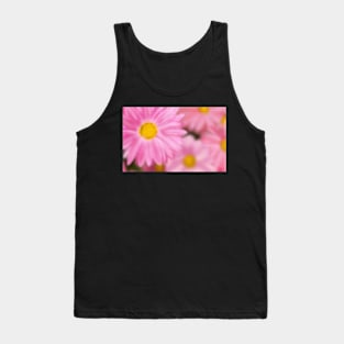 Airbrushed Pink Flowers Tank Top